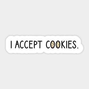 I accept cookies Sticker